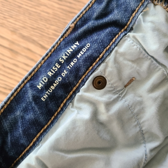 Universal Thread Jeans Medium Wash Mid Rise Skinny 14/32S - Picture 13 of 16